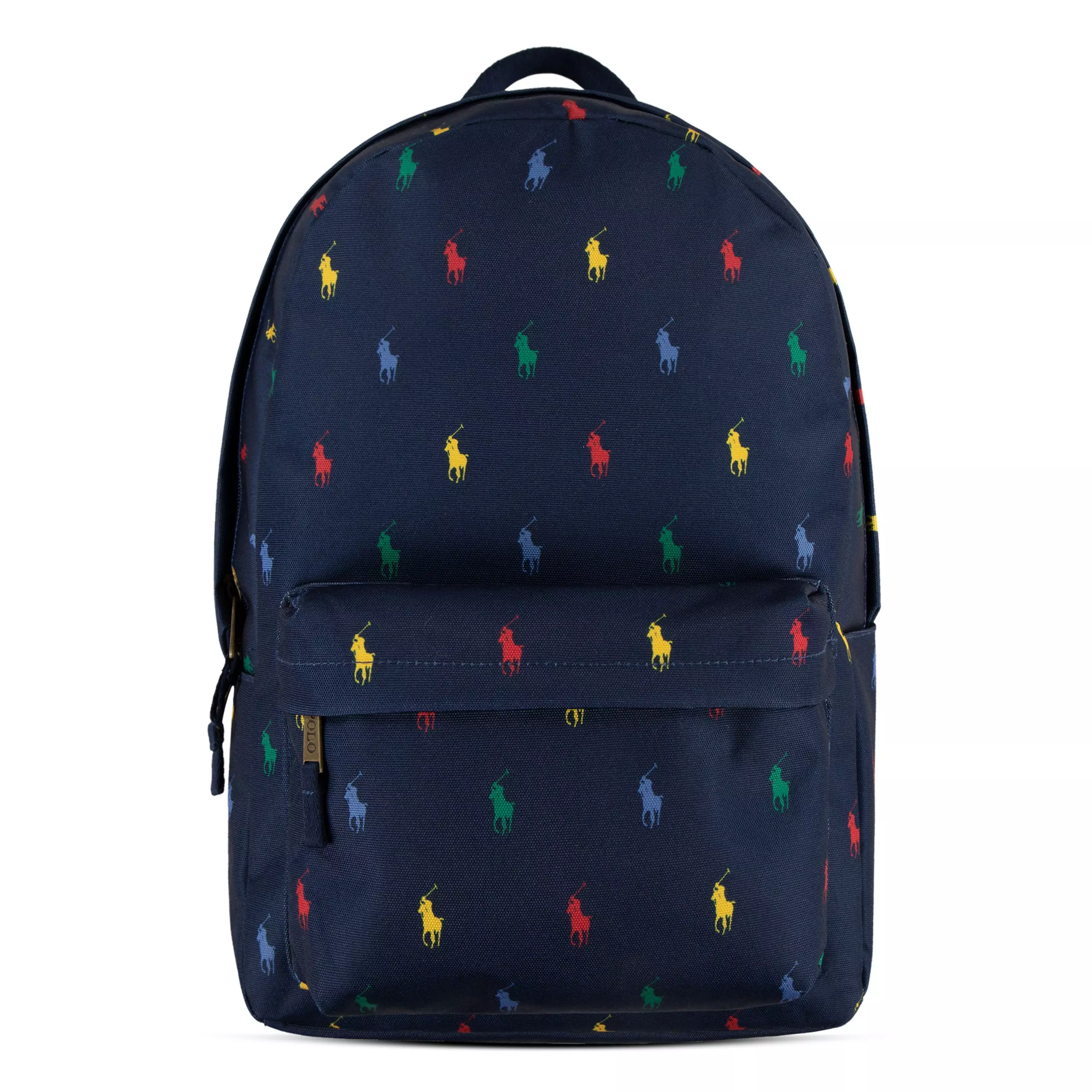 Polo Ralph Lauren Allover Logo Printed Large Backpack - Navy